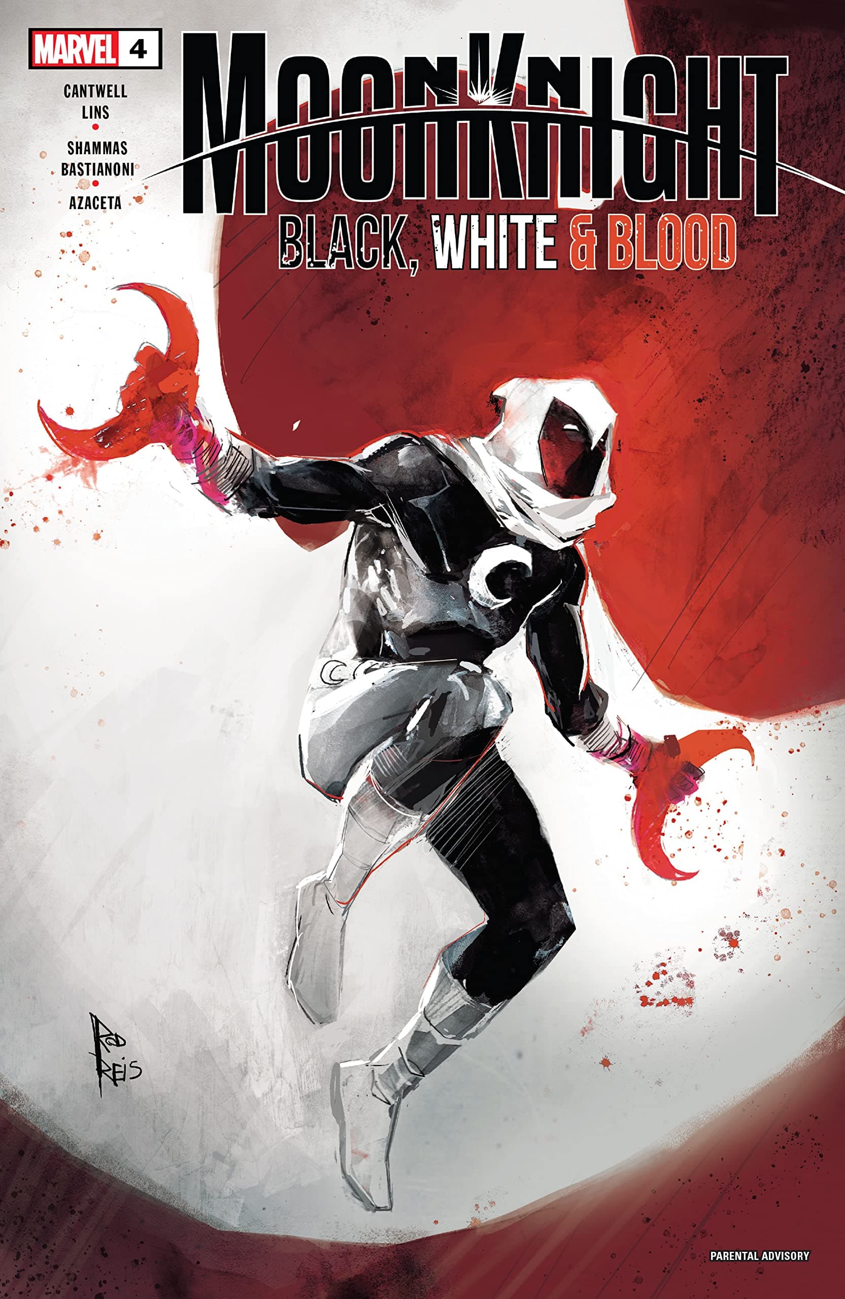 Moon Knight: Black, White & Blood #4 cover