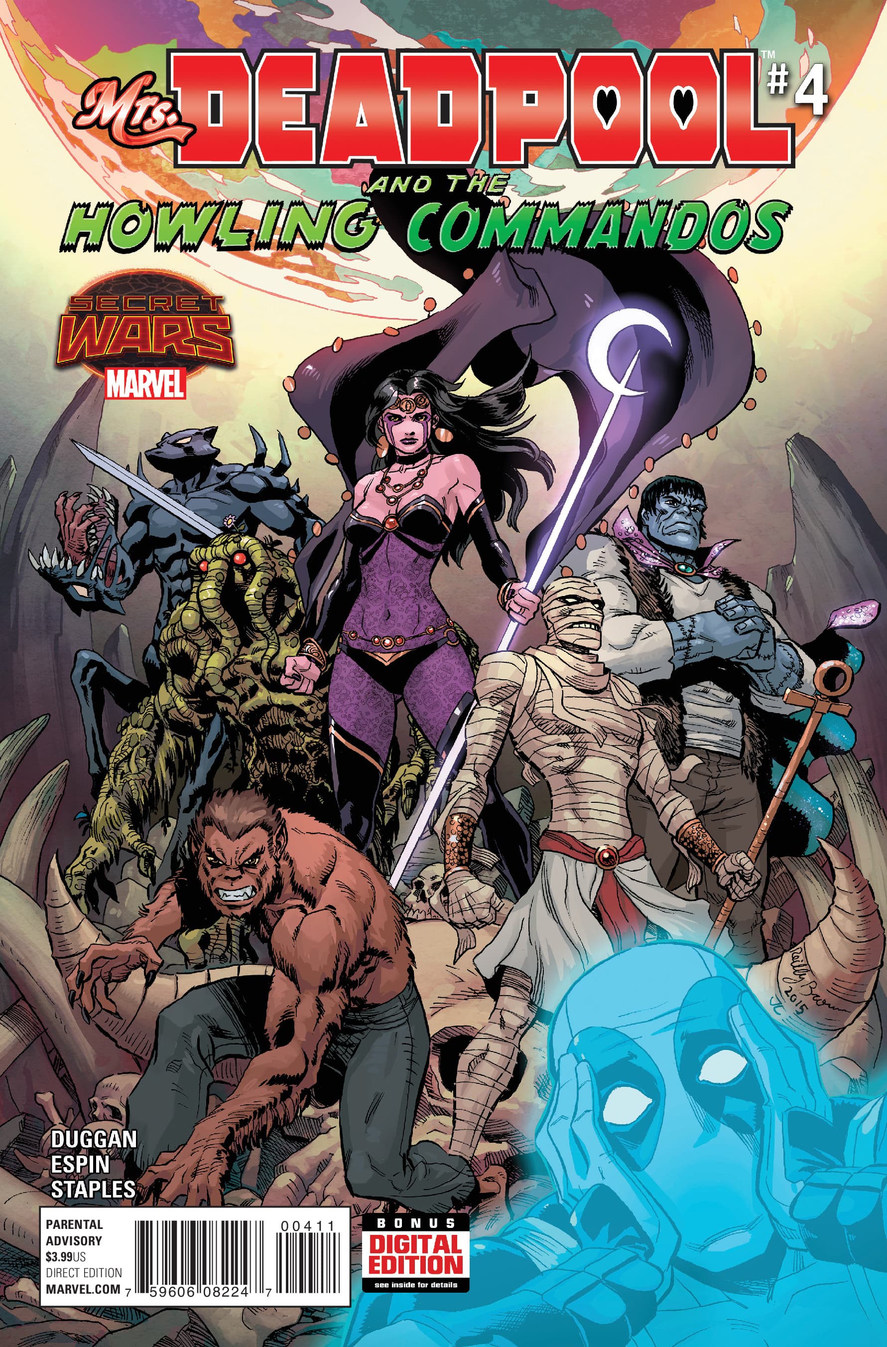 Mrs. Deadpool and the Howling Commandos #4 cover