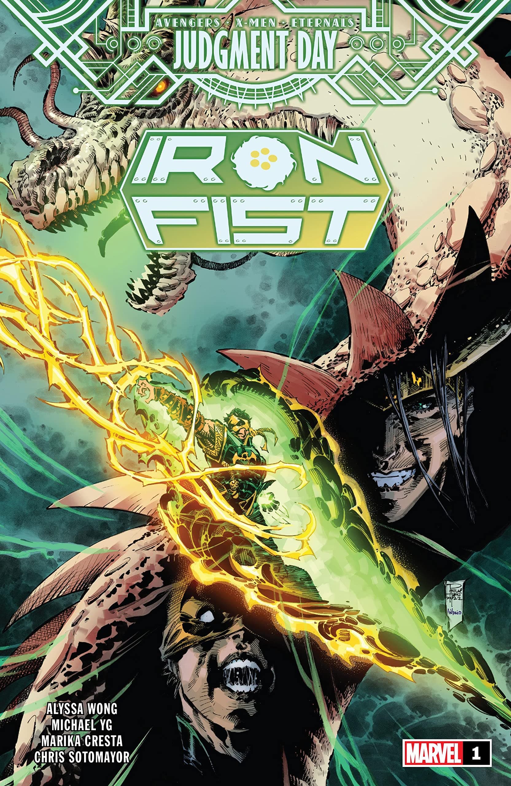A.X.E.: Iron Fist #1 cover