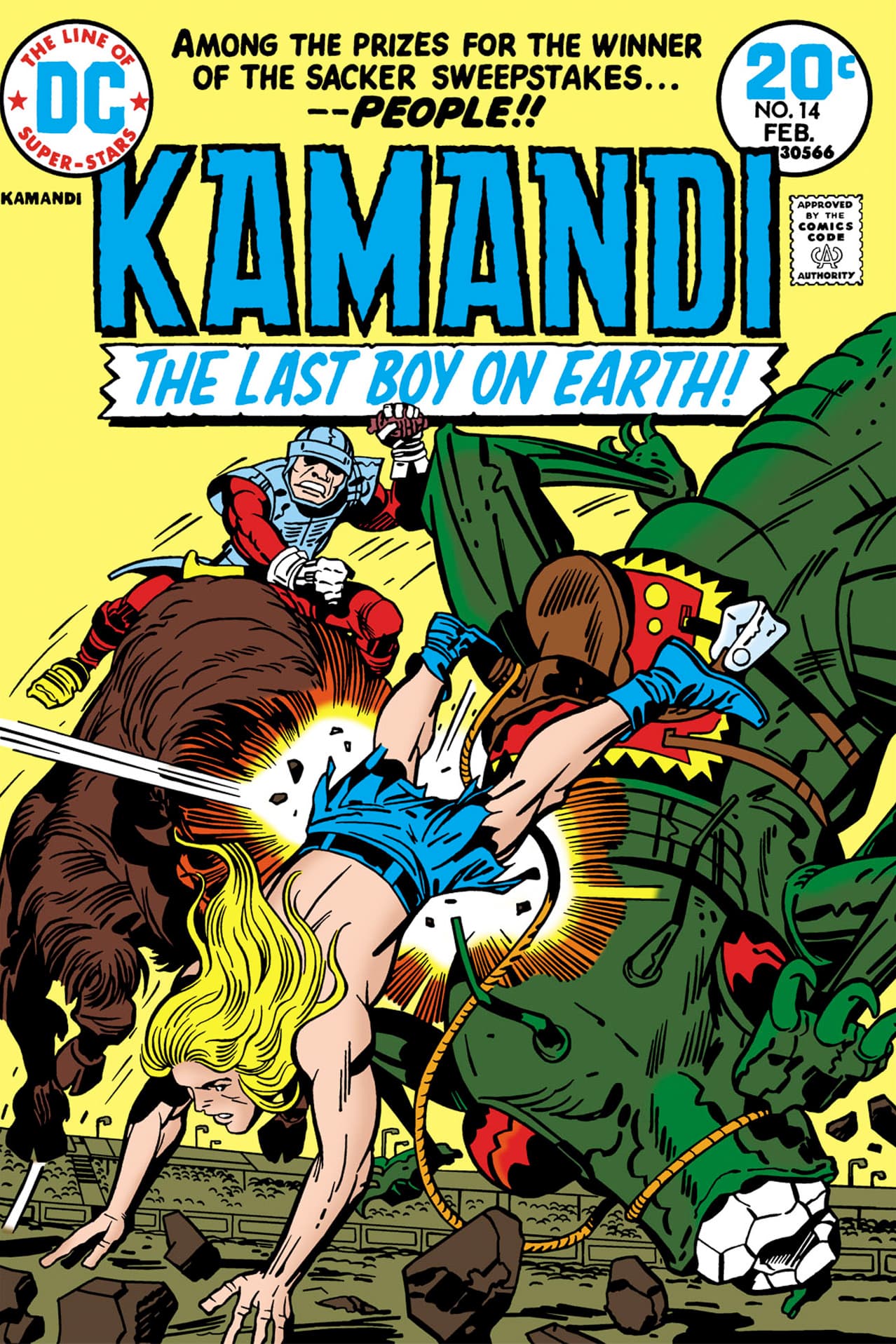 Kamandi, The Last Boy on Earth #14 cover