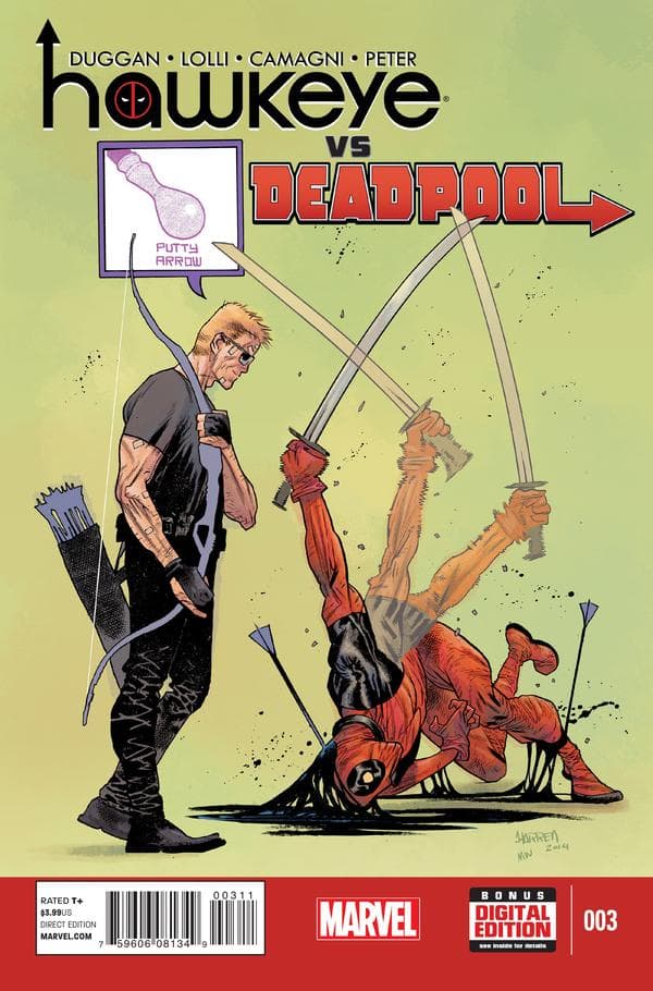 Hawkeye vs. Deadpool #3 cover