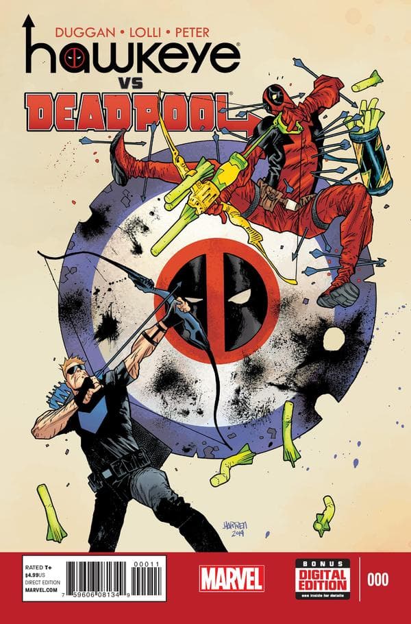 Hawkeye vs. Deadpool #0 cover