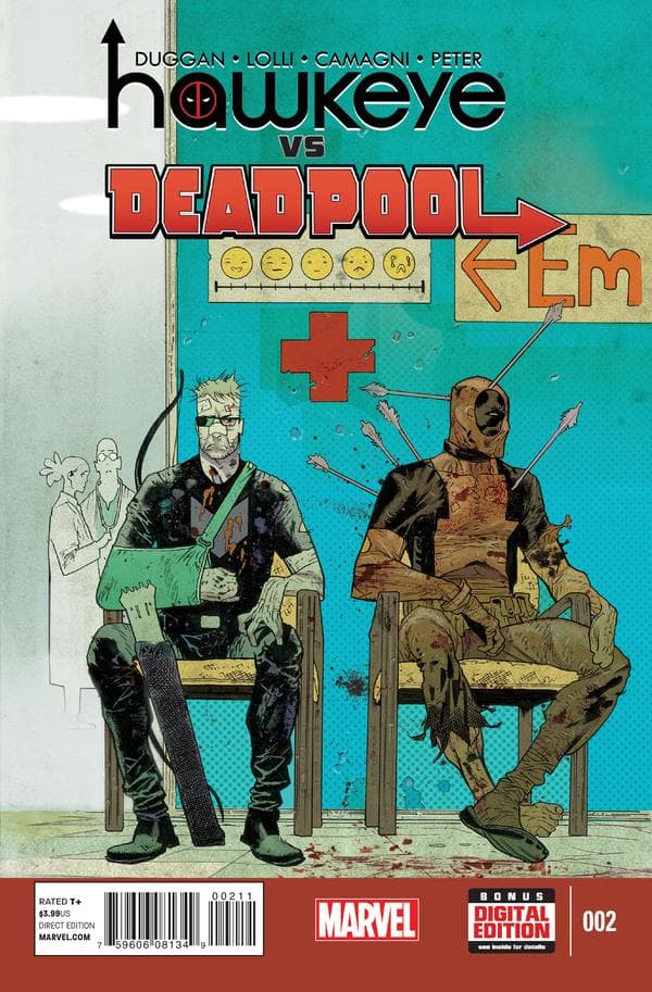 Hawkeye vs. Deadpool #2 cover