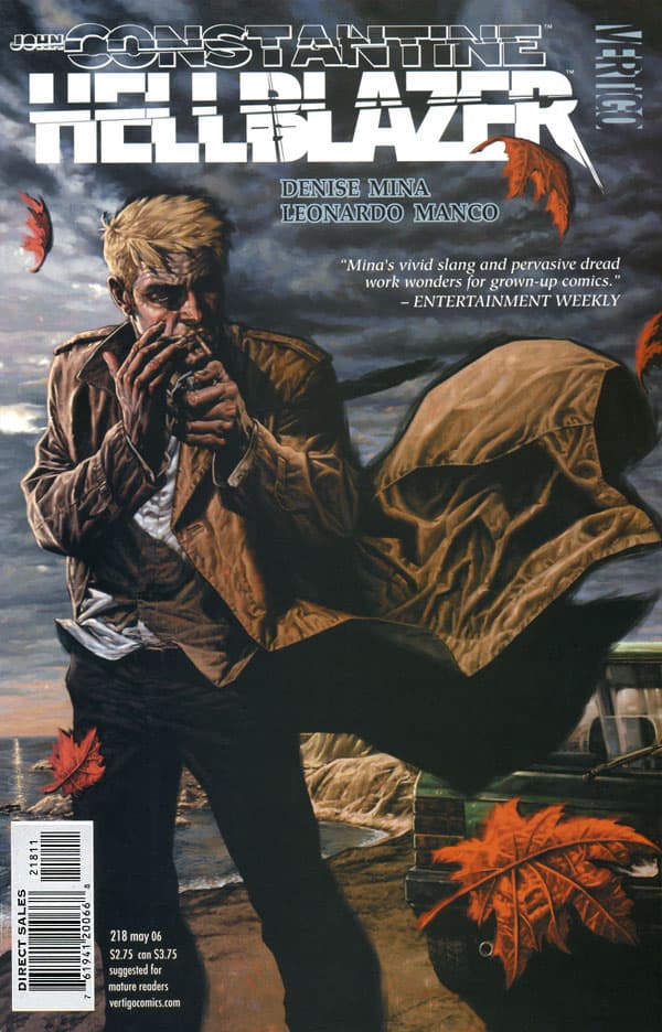 Hellblazer #218 cover