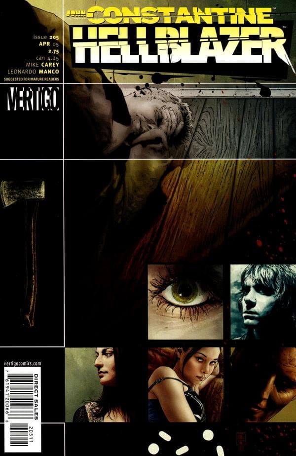 Hellblazer #205 cover