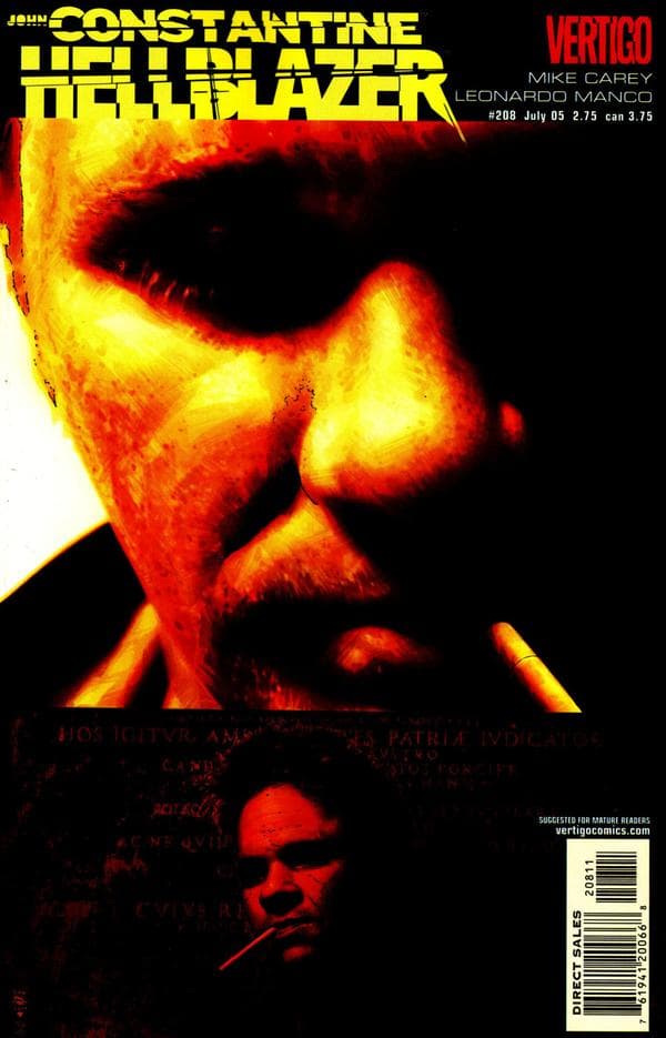 Hellblazer #208 cover