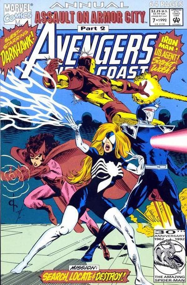 Avengers West Coast Annual #7 cover