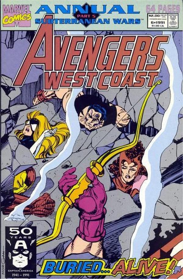Avengers West Coast Annual #6 cover