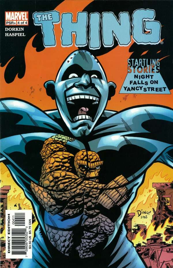 Startling Stories: The Thing - Night falls on Yancy Street #4 cover