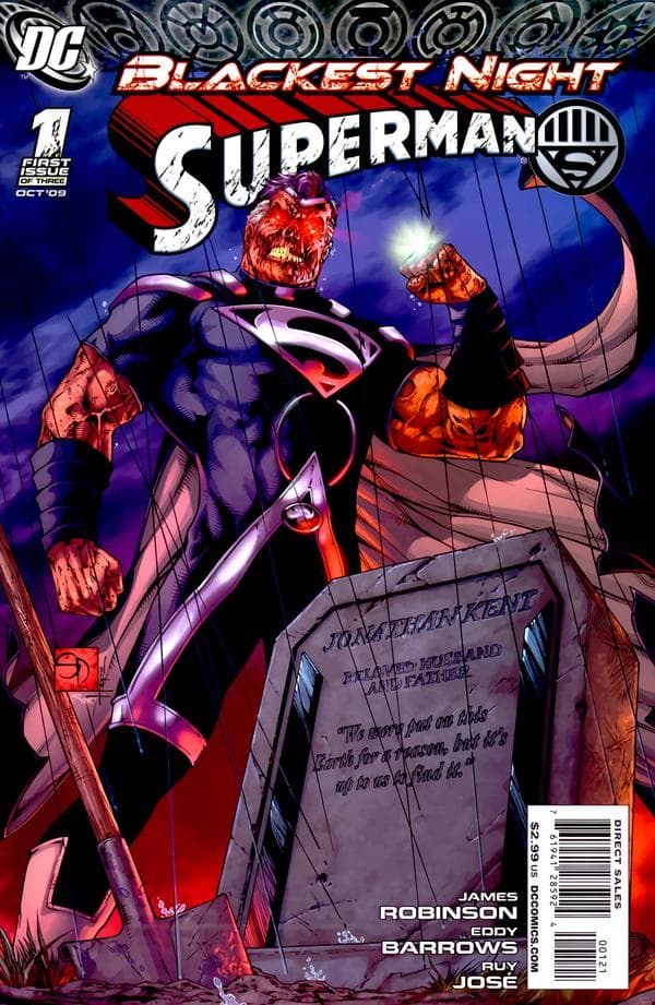 Blackest Night: Superman #1 cover
