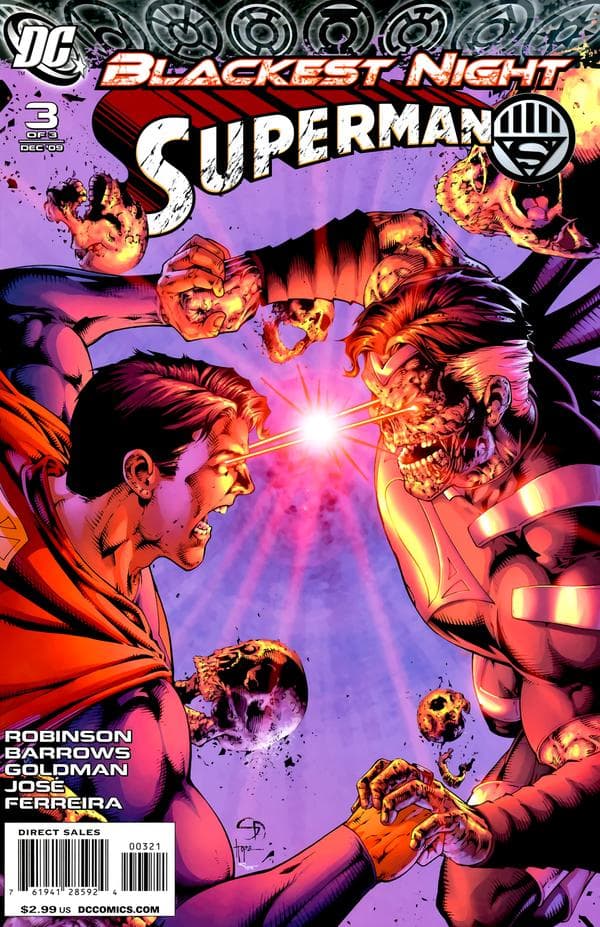 Blackest Night: Superman #3 cover