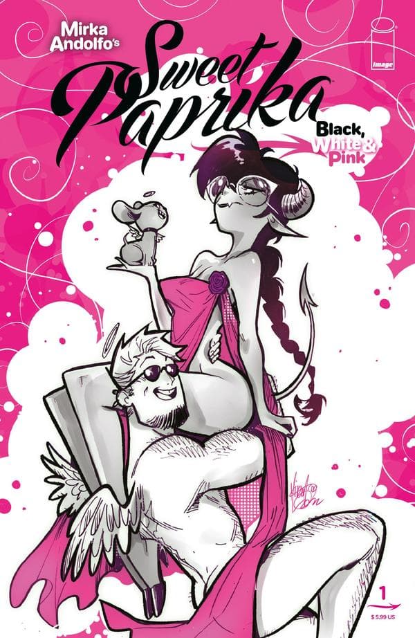 Mirka Andolfo's Sweet Paprika: Black White & Pink #1 cover