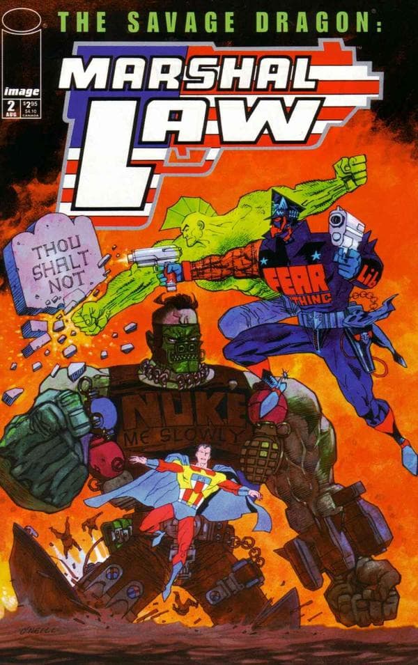 The Savage Dragon / Marshal Law #2 cover