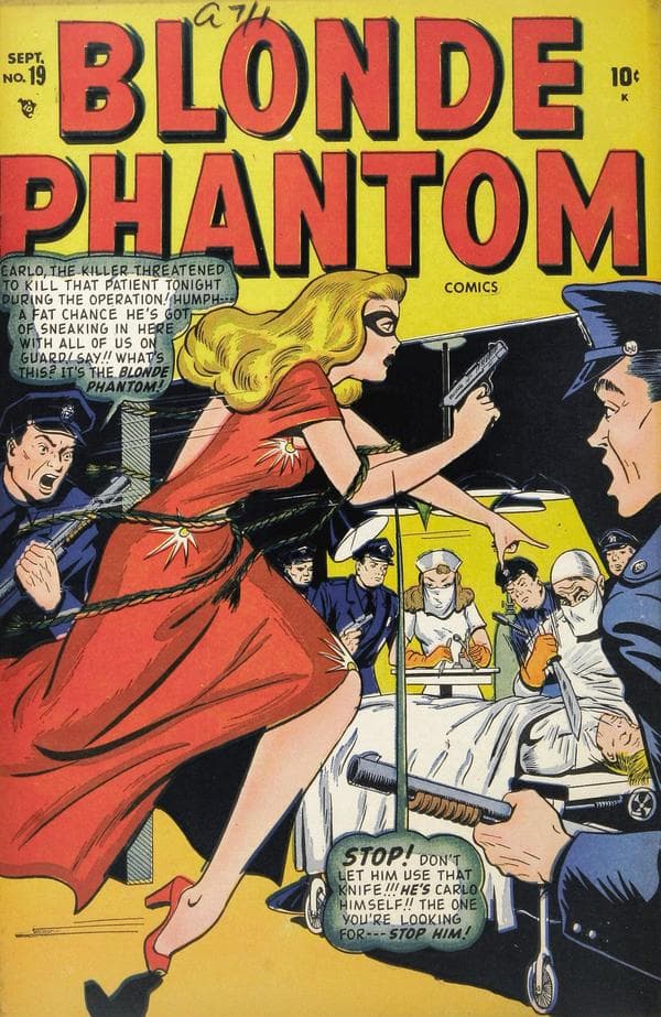 Blonde Phantom Comics #19 cover