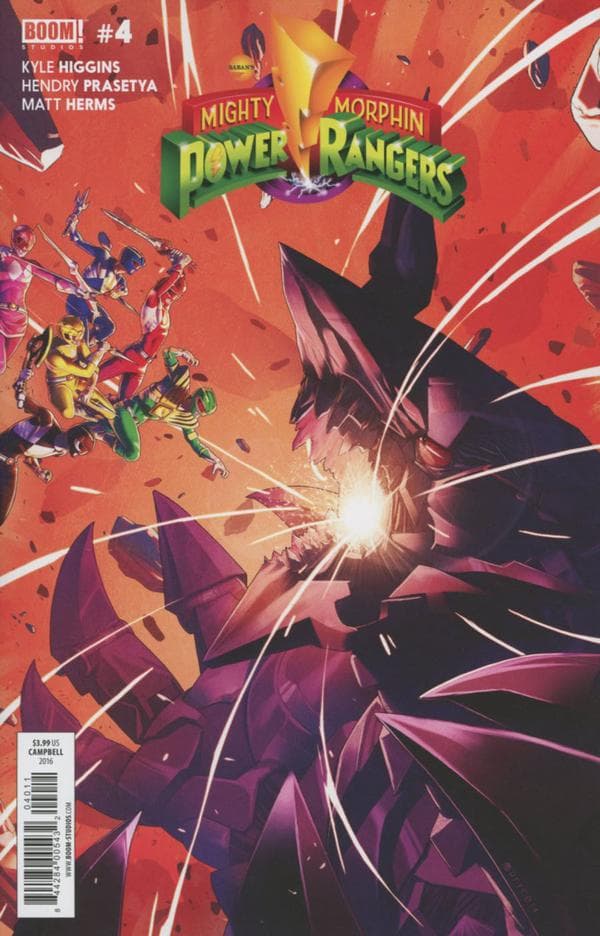 Mighty Morphin Power Rangers #4 cover