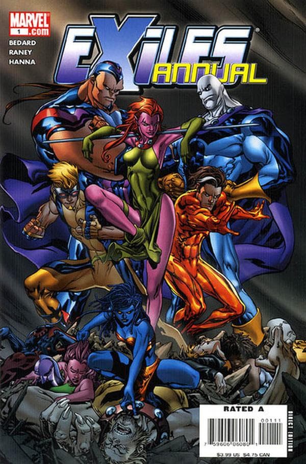 Exiles Annual cover — © Marvel Comics