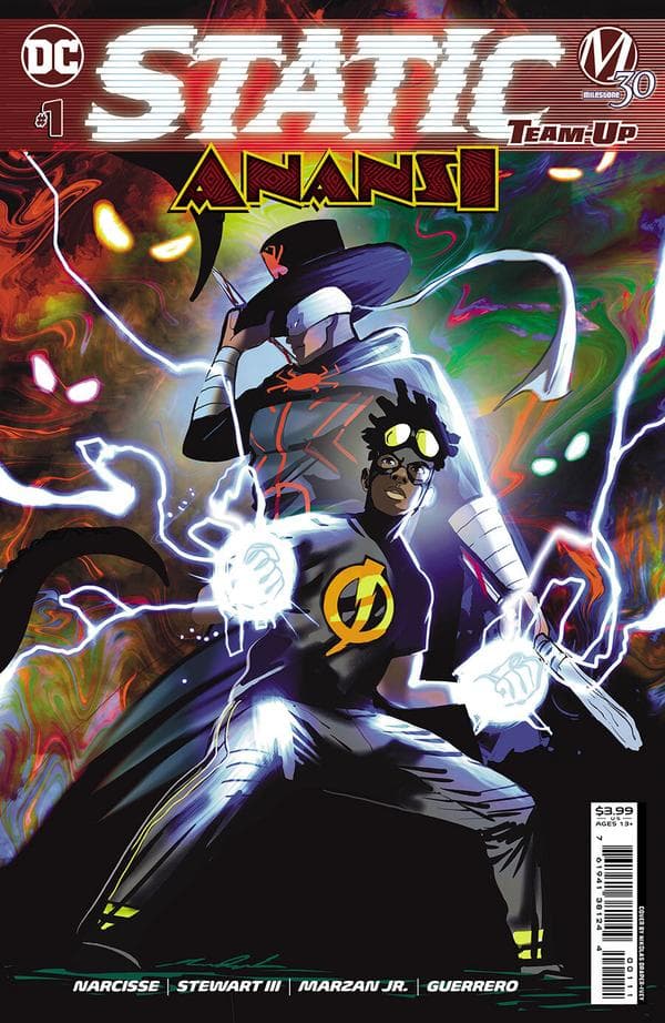 Static Team-Up: Anansi cover — © DC Comics