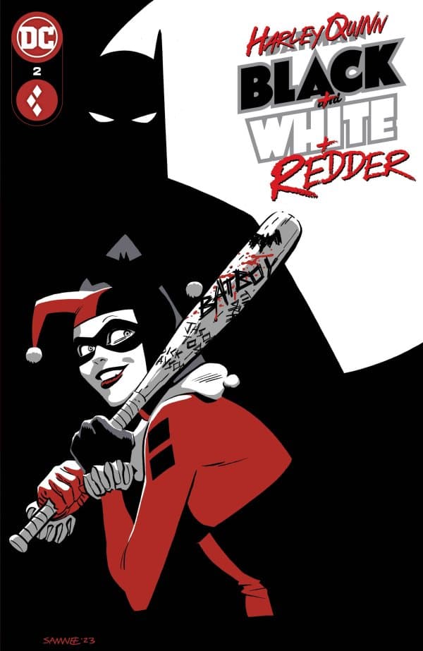 Harley Quinn: Black + White + Redder #2 cover