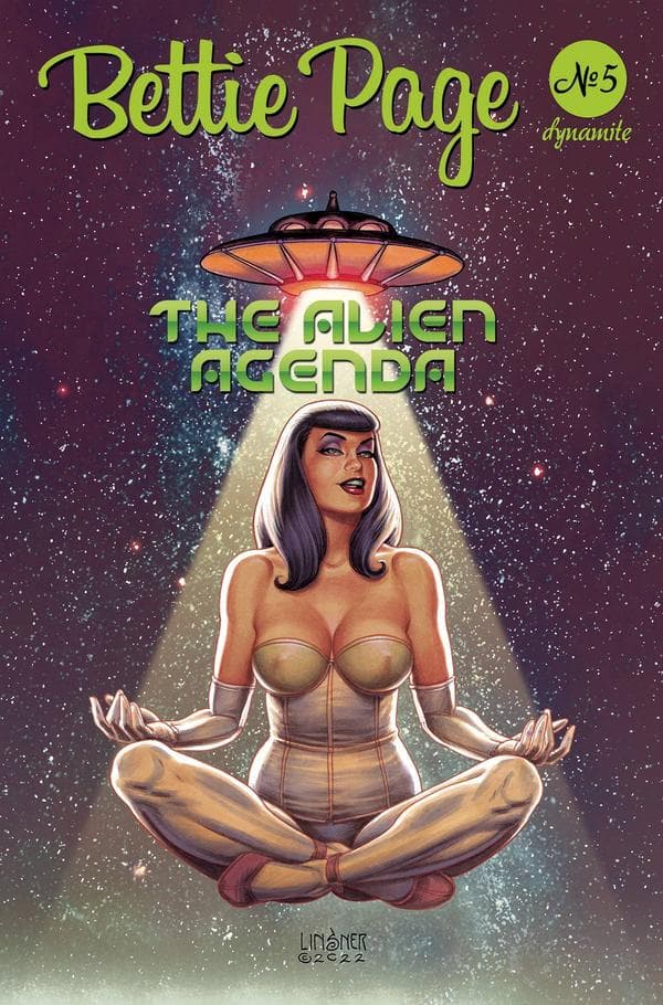 Bettie Page and the Alien Agenda #5 cover
