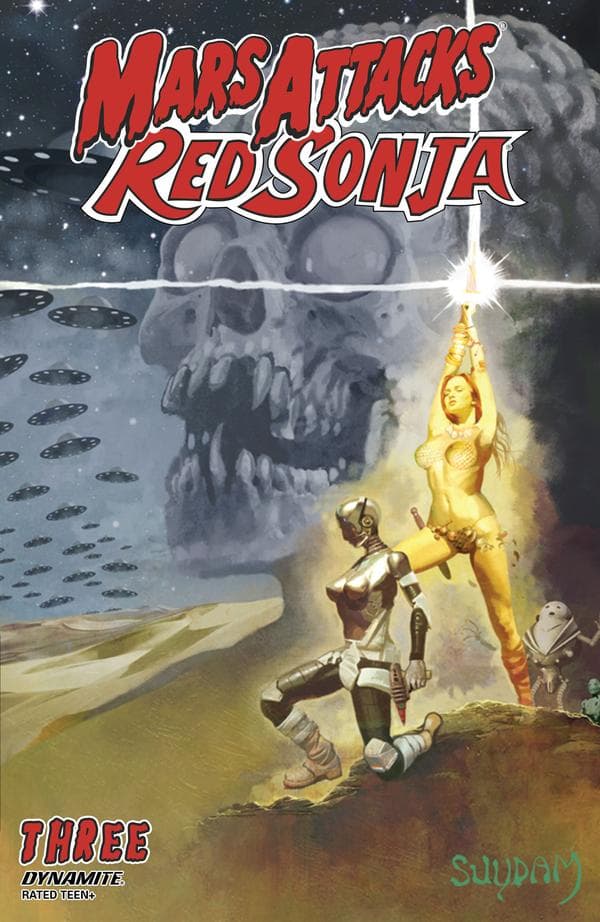 Mars Attacks/Red Sonja #3 cover