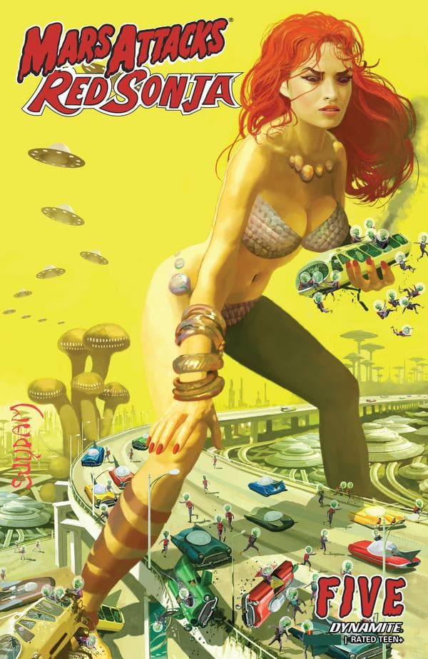 Mars Attacks/Red Sonja #5 cover
