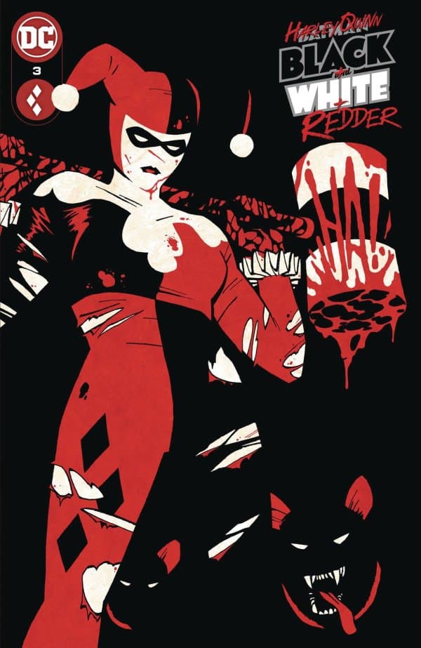 Harley Quinn: Black + White + Redder #3 cover