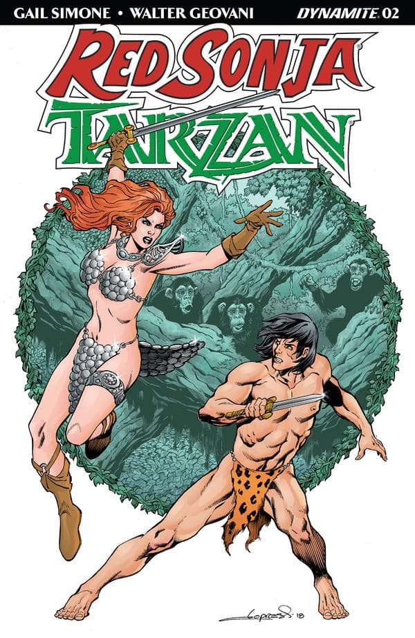 Red Sonja/Tarzan #2 cover
