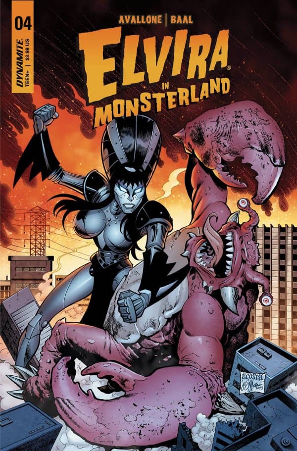 Elvira in Monsterland #4 cover