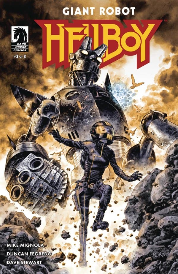 Giant Robot Hellboy #3 cover