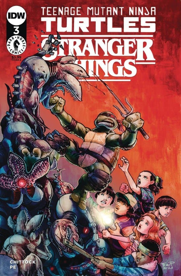 Teenage Mutant Ninja Turtles x Stranger Things #3 cover