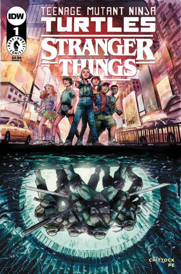 Teenage Mutant Ninja Turtles x Stranger Things #1 cover