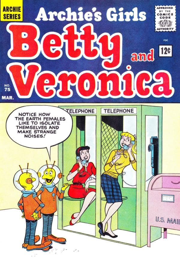 Archie's Girls Betty and Veronica #75 cover