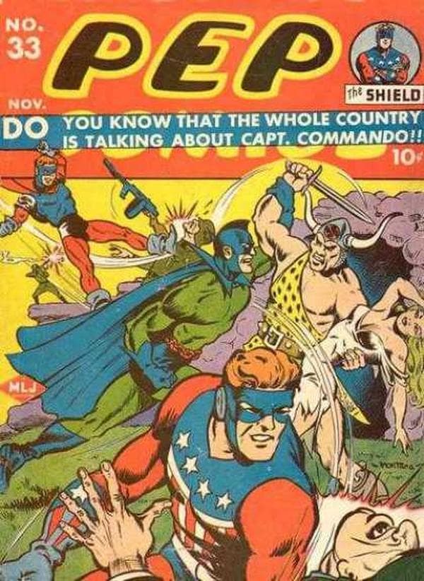 Pep Comics #33 cover