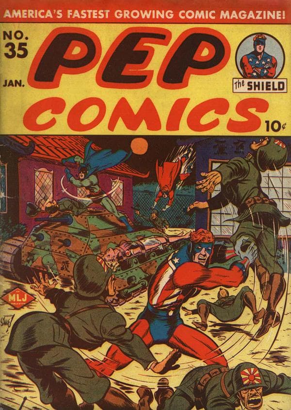 Pep Comics #35 cover