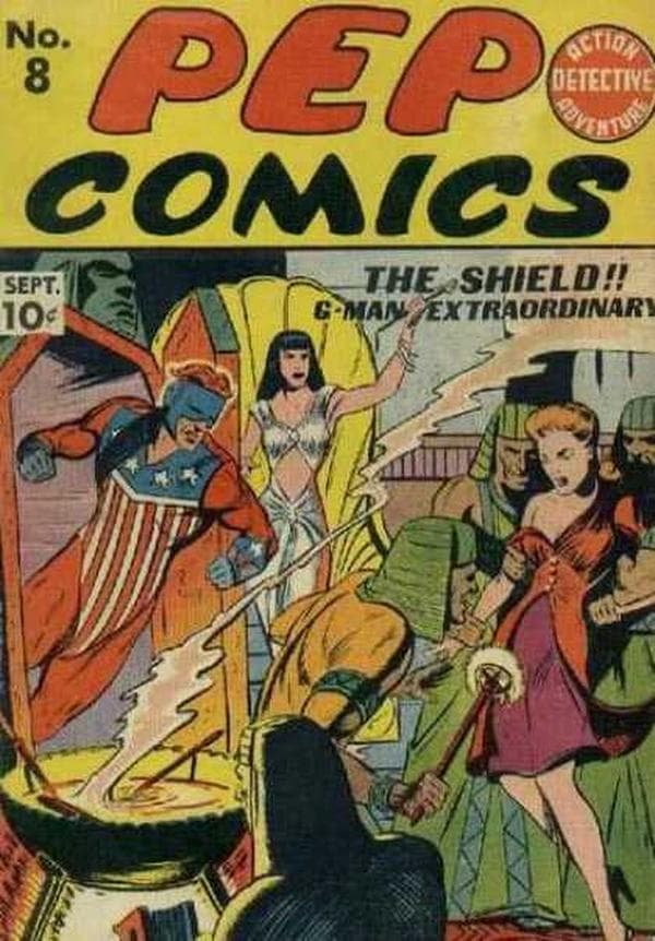 Pep Comics #8 cover