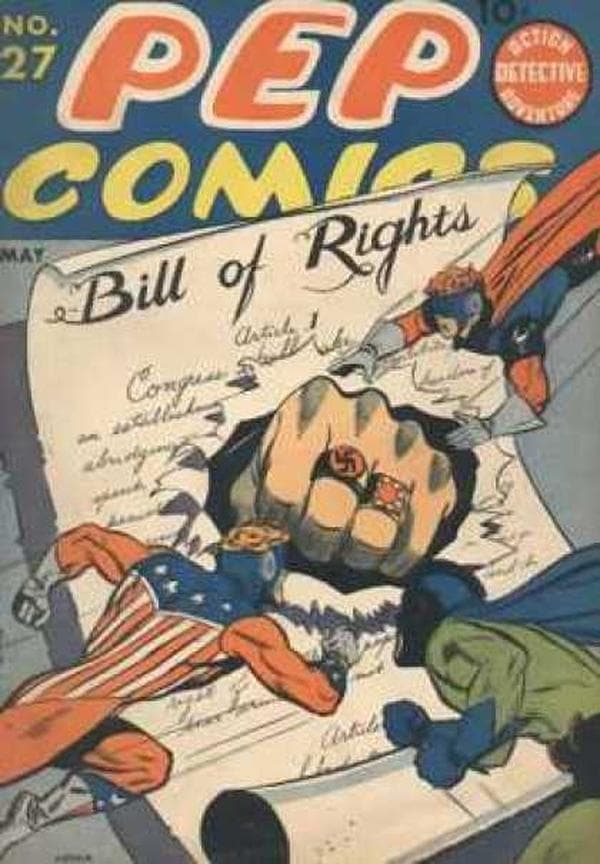 Pep Comics #27 cover