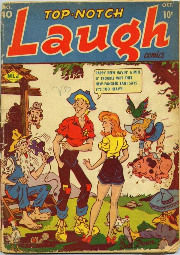 Top Notch Laugh Comics #40 cover