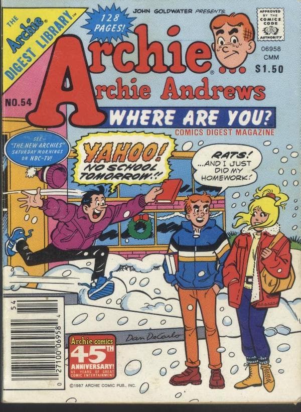 Archie... Archie Andrews, Where Are You? Comics Digest Magazine #54