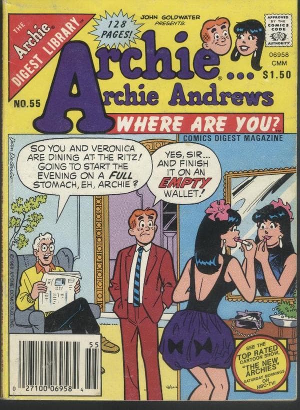 Archie... Archie Andrews, Where Are You? Comics Digest Magazine #55