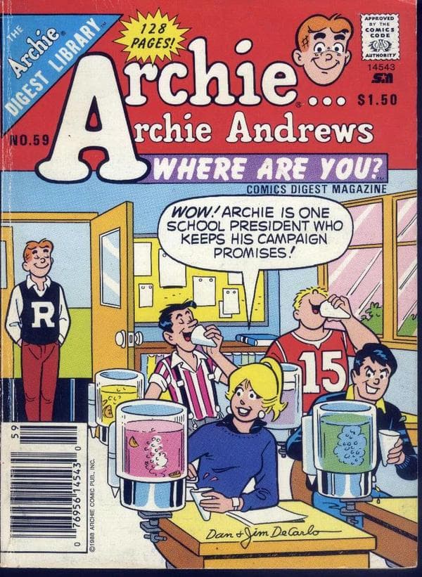 Archie... Archie Andrews, Where Are You? Comics Digest Magazine #59