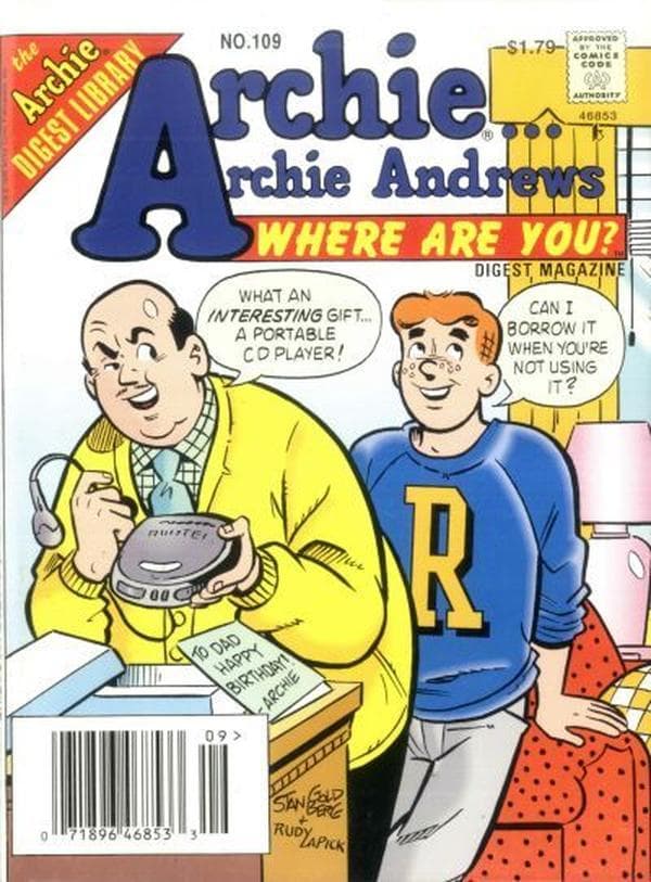 Archie... Archie Andrews, Where Are You? Comics Digest Magazine #109