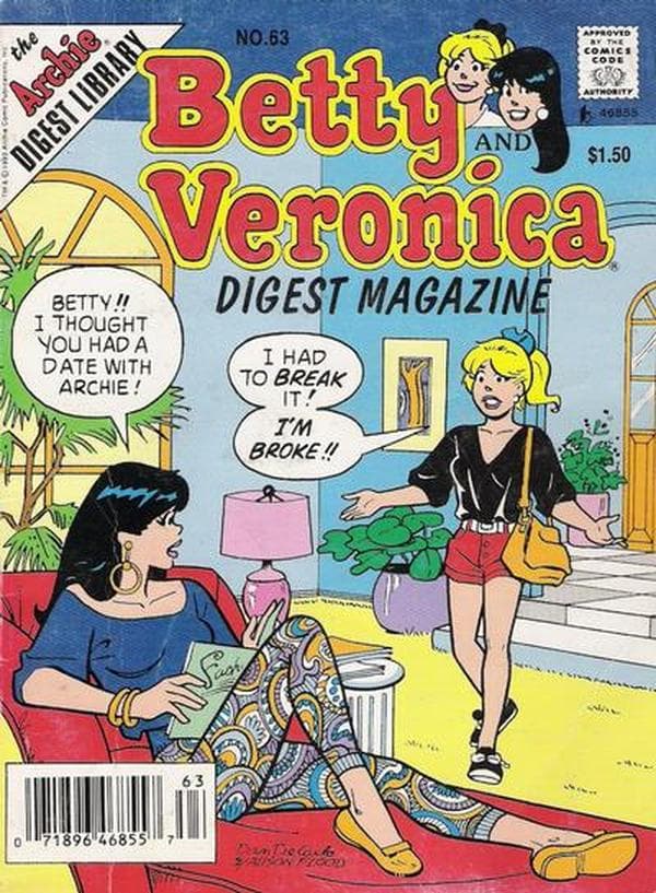 Betty and Veronica Comics Digest Magazine #63