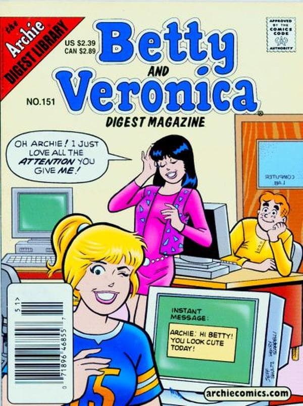Betty and Veronica Comics Digest Magazine #151