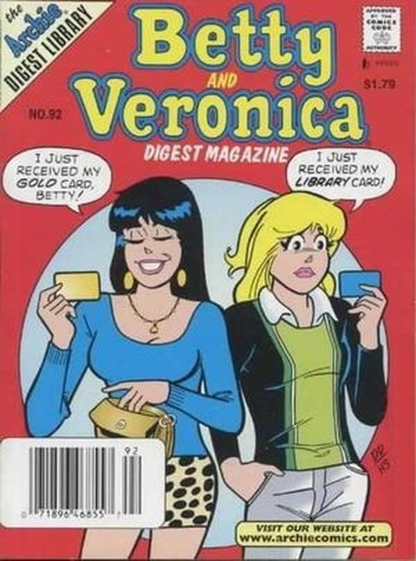 Betty and Veronica Comics Digest Magazine #92