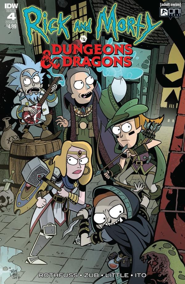 Rick and Morty vs. Dungeons & Dragons #4 cover