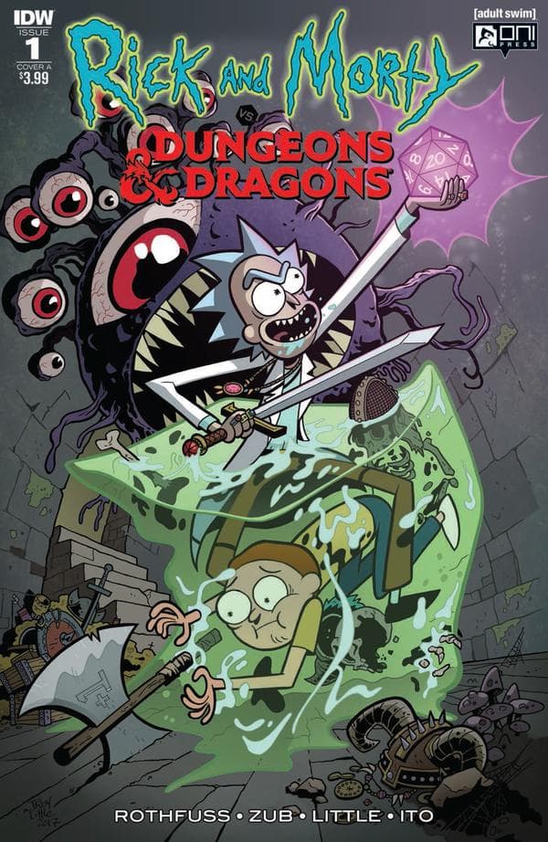 Rick and Morty vs. Dungeons & Dragons #1 cover