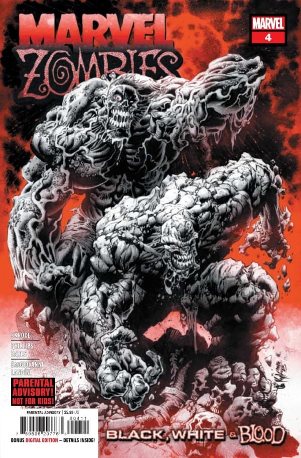 Marvel Zombies: Black, White & Blood #4 cover