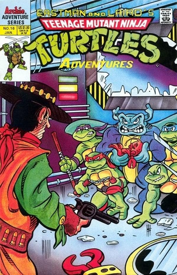 Teenage Mutant Ninja Turtles Adventures #16 cover