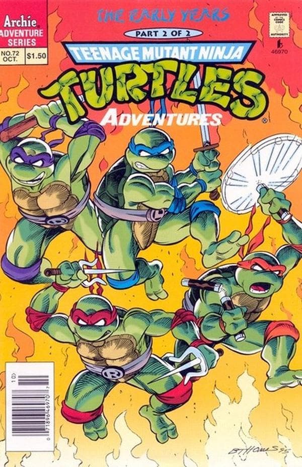 Teenage Mutant Ninja Turtles Adventures #72 cover