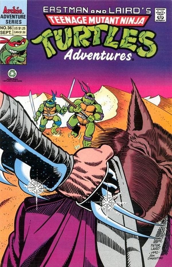 Teenage Mutant Ninja Turtles Adventures #36 cover